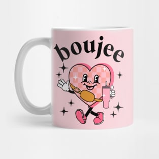 Boujee Valentines Day Heart Bougie Girlfriend Coffee Lover Mug